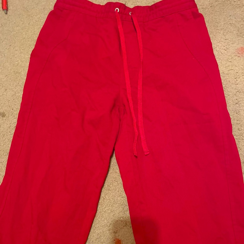 Ruby Red Scrub Pants